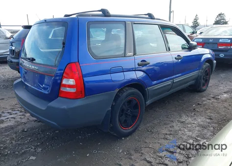 2004 Subaru Forester 2.5Xs из США, поврежденный, VIN JF1SG65604H703969